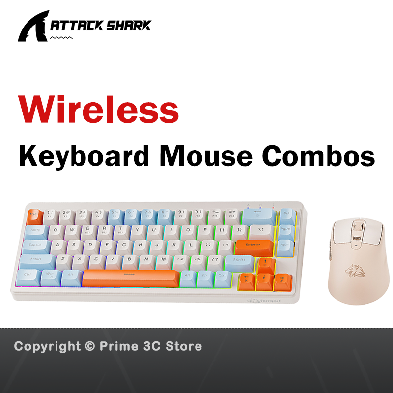 Gaming Keyboard And Mouse Combo Wireless - ชุดคีย์บอร์ดและเมาส์ไร้สาย M87, โหมดคู่บลูทูธ, PBT, มีไฟพื้นหลัง, ชุดคีย์บอร์ดและเมาส์แบบชาร์จได้สำหรับการเล่นเกมในสำนักงานแบบเงียบ