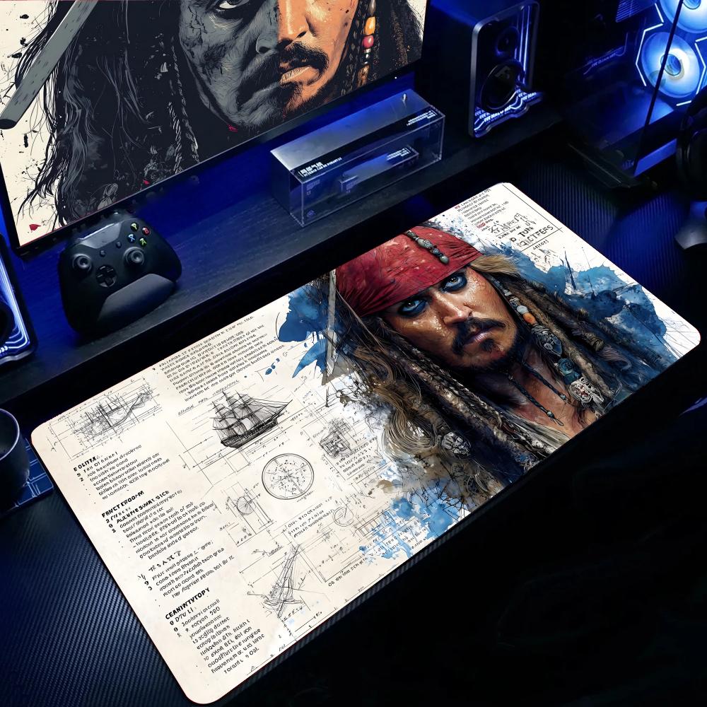 Gaming Keyboard High Ground - แผ่นรองเมาส์ Pirates of the Caribbean แผ่นรองเมาส์ขนาดใหญ่สำหรับเล่นเกม