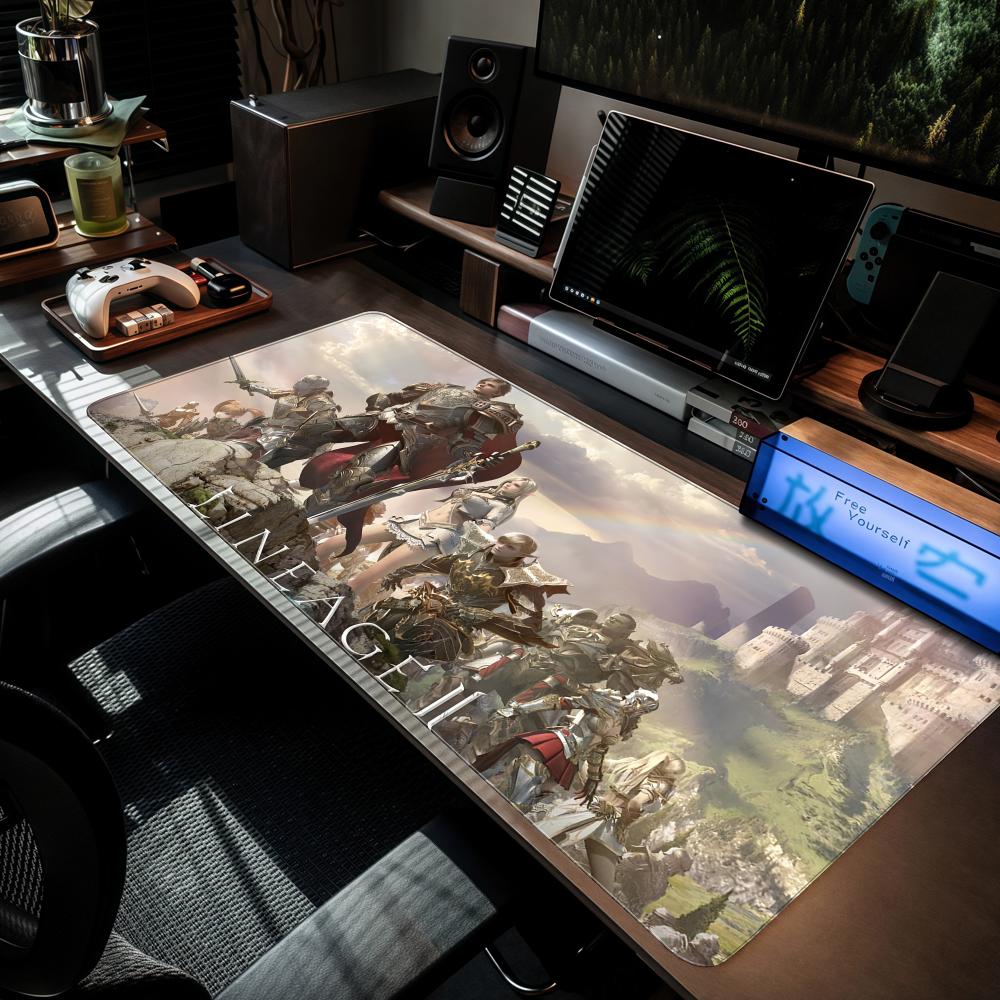 Gaming Keyboard High Ground - แผ่นรองเมาส์เกม L-Lineage 2 XXL อุปกรณ์เสริมคอมพิวเตอร์ แป้นพิมพ์ขนาดใหญ่