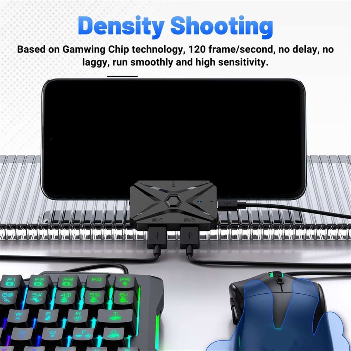 ชุดแปลงเกมมือถือ ABGN Mobilado - Gaming Keyboard And Mouse Converter For Mobile บทวิจารณ์และราคา
