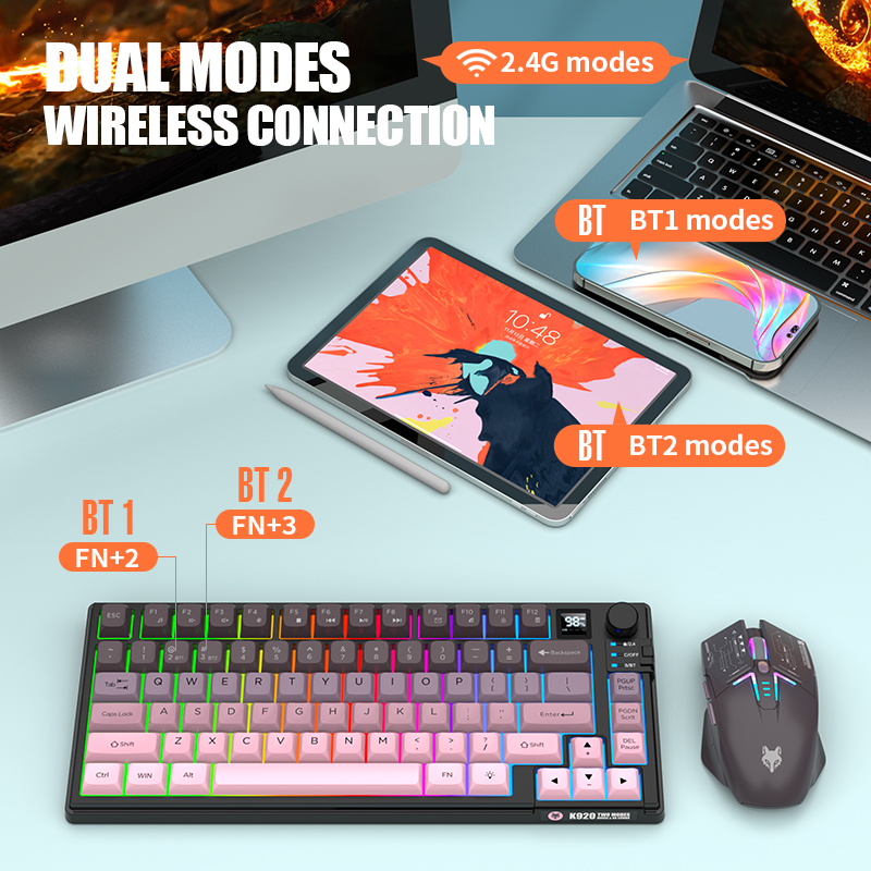 2.4G ชุดคีย์บอร์ดและเมาส์ไร้สา - Gaming Keyboard And Mouse Combo Wireless บทวิจารณ์และราคา