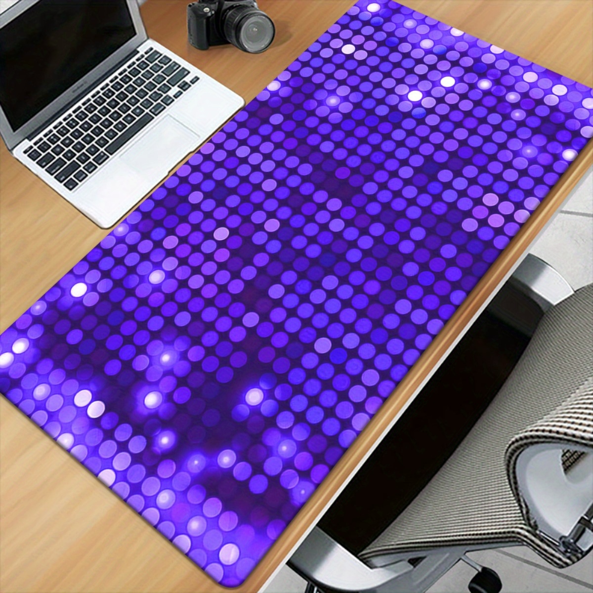 แผ่นรองโต๊ะลายจุดสีม่วง XXL แผ - Gaming Keyboard Brand บทวิจารณ์และราคา