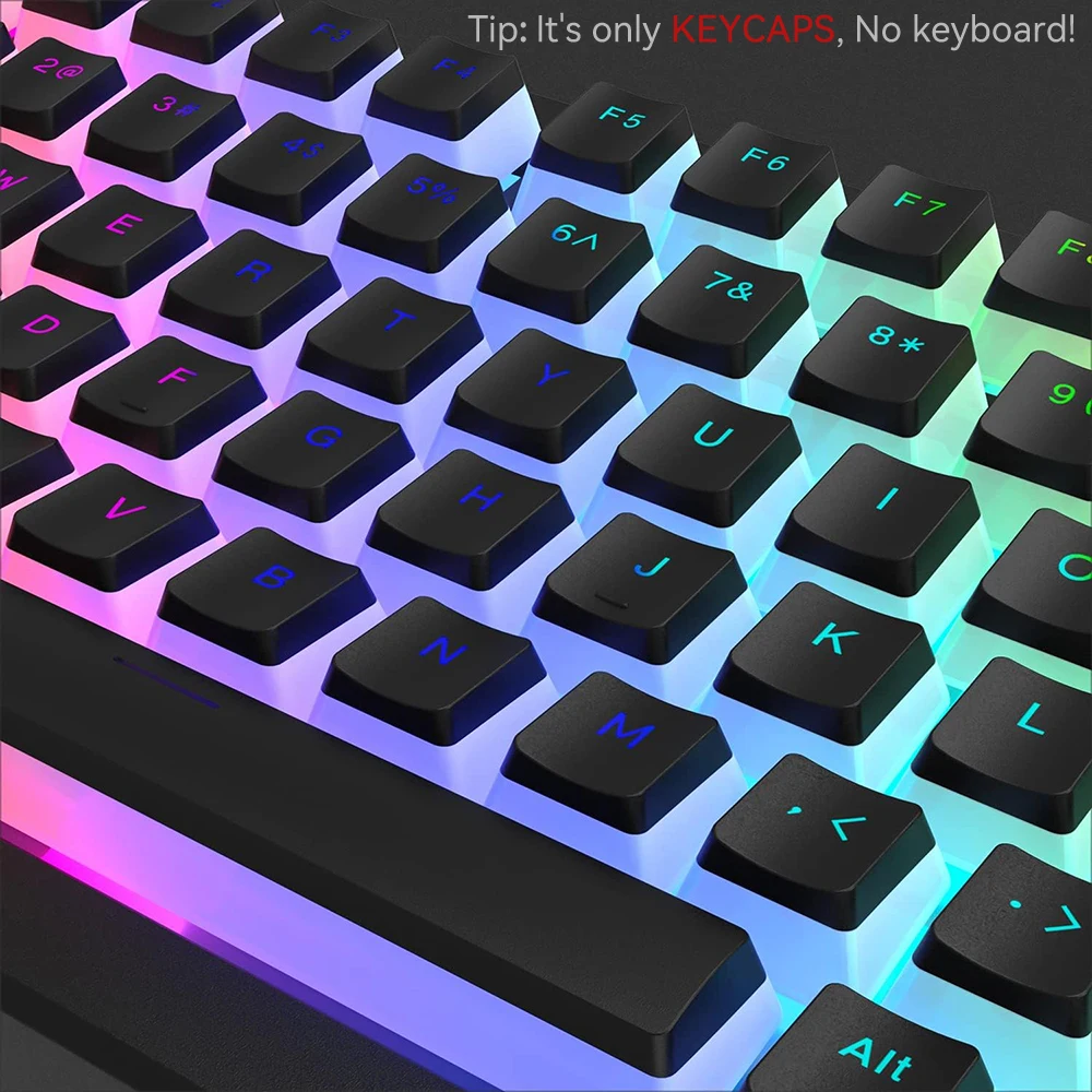 ใหม่พุดดิ้ง PBT Keycaps 129 คี - Keyboard Gaming Mac บทวิจารณ์และราคา