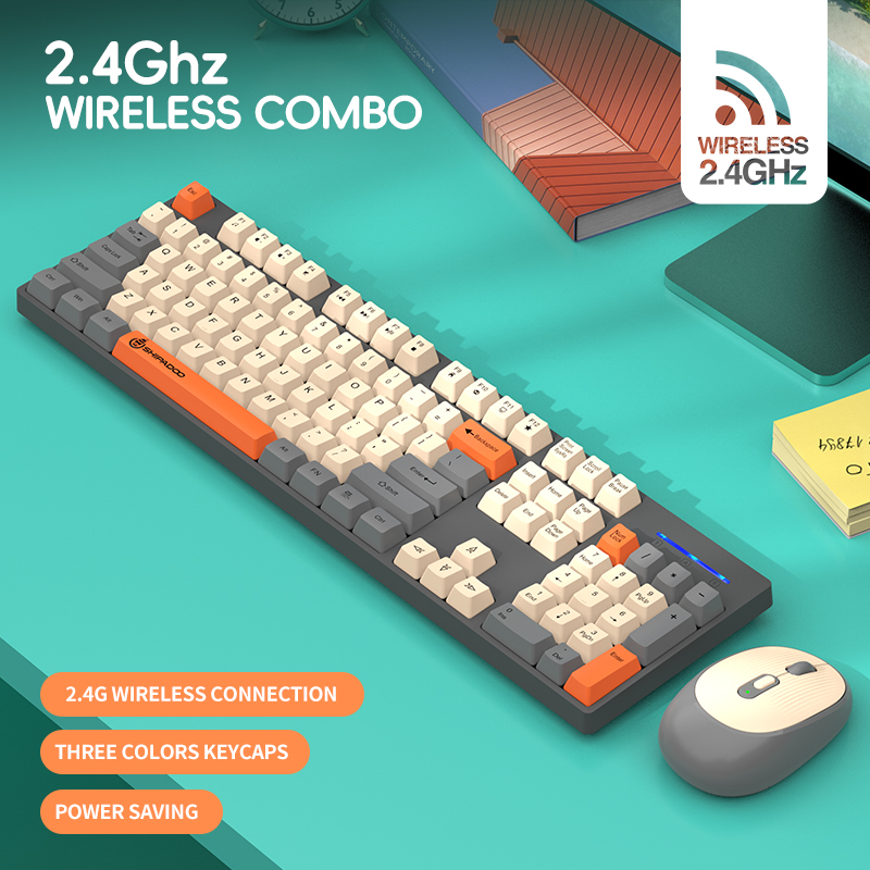 ชุดคีย์บอร์ดและเมาส์ไร้สาย 2.4 - Gaming Keyboard And Mouse Combo Wireless บทวิจารณ์และราคา