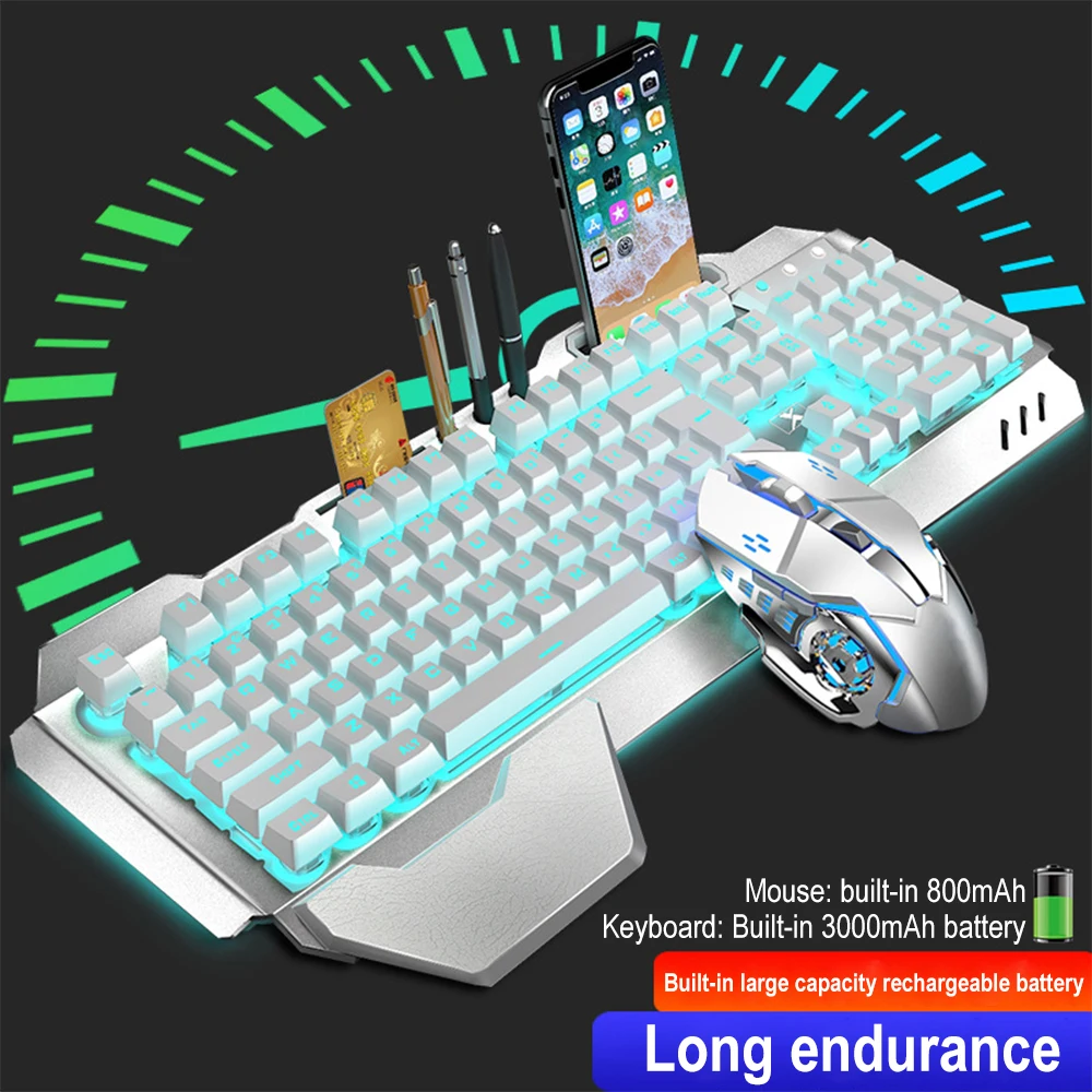 ชุดแป้นพิมพ์และเมาส์ไร้สาย2.4G - Gaming Keyboard And Mouse Combo Wireless บทวิจารณ์และราคา