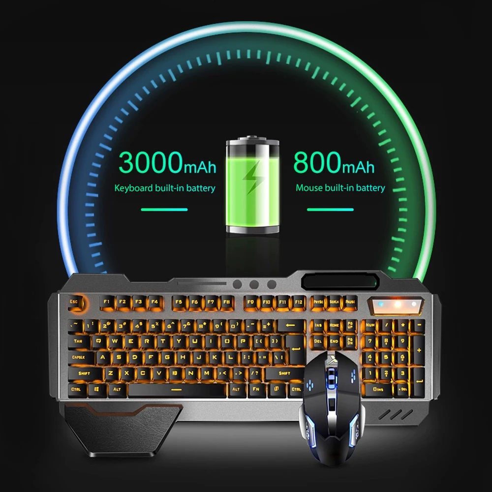 ชุดแป้นพิมพ์และเมาส์ไร้สาย2.4G - Gaming Keyboard And Mouse Combo Wireless บทวิจารณ์และราคา