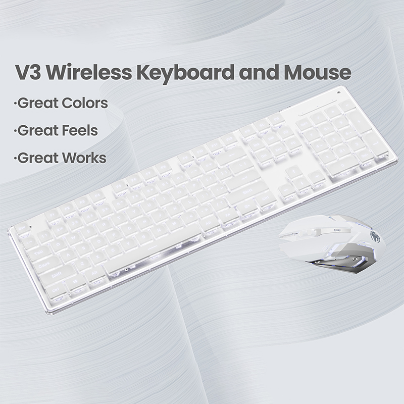 EWEADN V3 ชุดแป้นพิมพ์และเมาส์ - Gaming Keyboard And Mouse Combo Wireless บทวิจารณ์และราคา