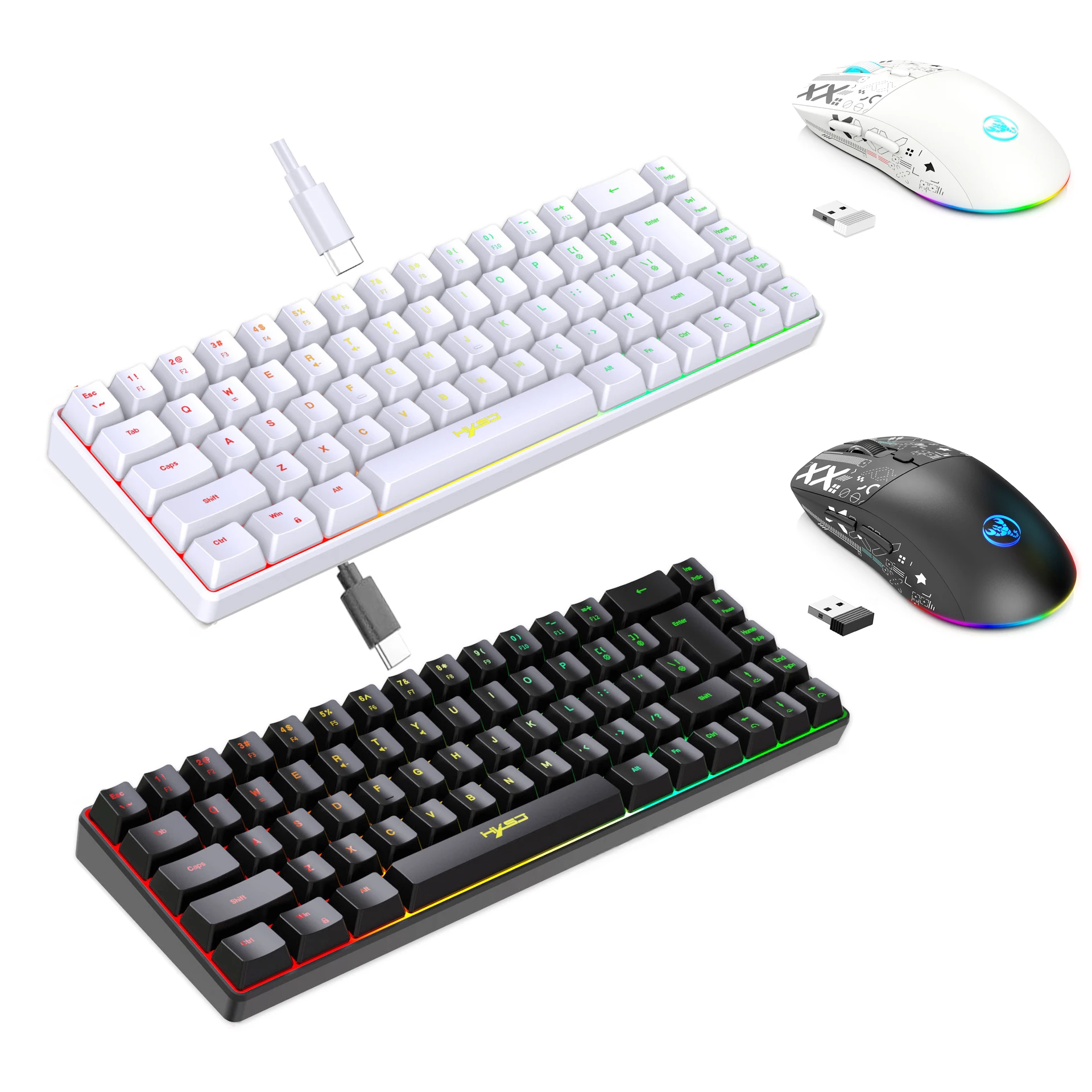 ชุดคีย์บอร์ดและเมาส์พร้อมไฟแบ็ - Gaming Keyboard And Mouse Combo Wireless บทวิจารณ์และราคา