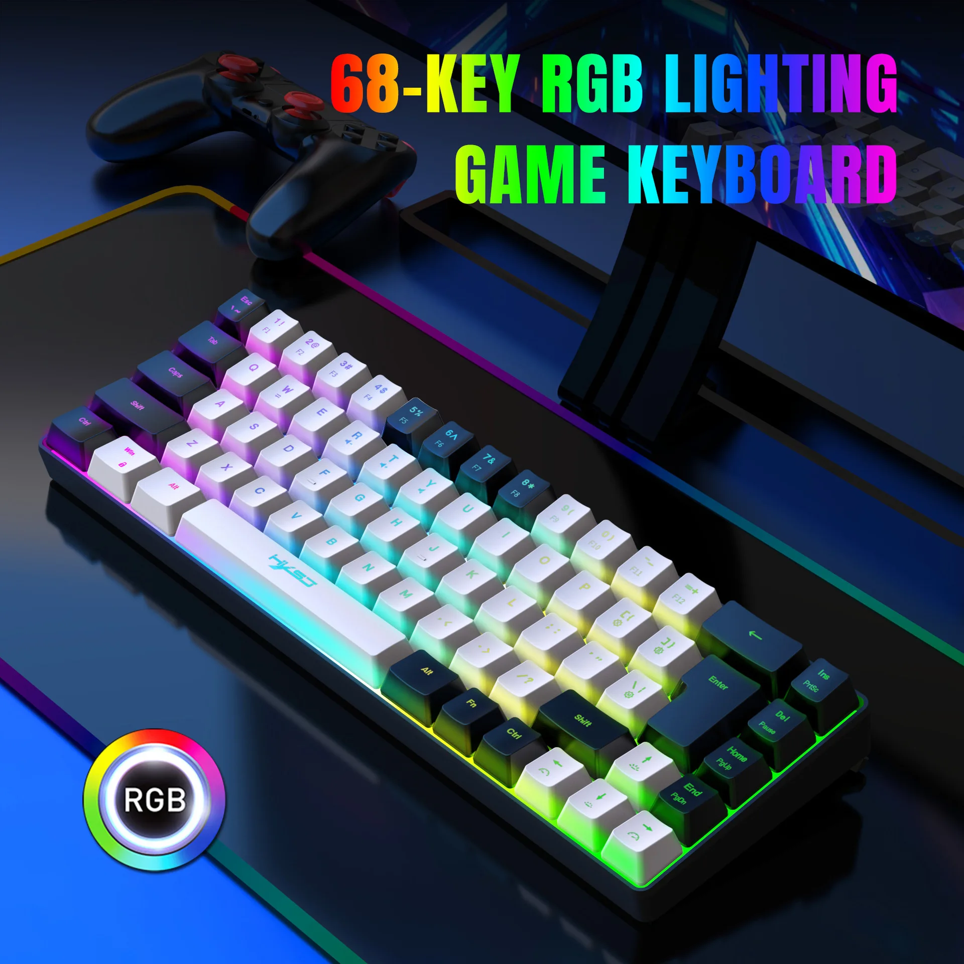ชุดคีย์บอร์ดและเมาส์พร้อมไฟแบ็ - Gaming Keyboard And Mouse Combo Wireless บทวิจารณ์และราคา