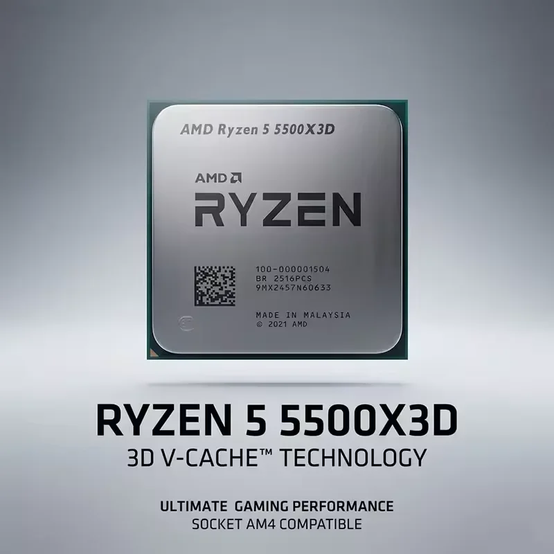 AMD Ryzen 5 5500X3D R5 5500X3D - Amd Cpu Ryzen 5 บทวิจารณ์และราคา