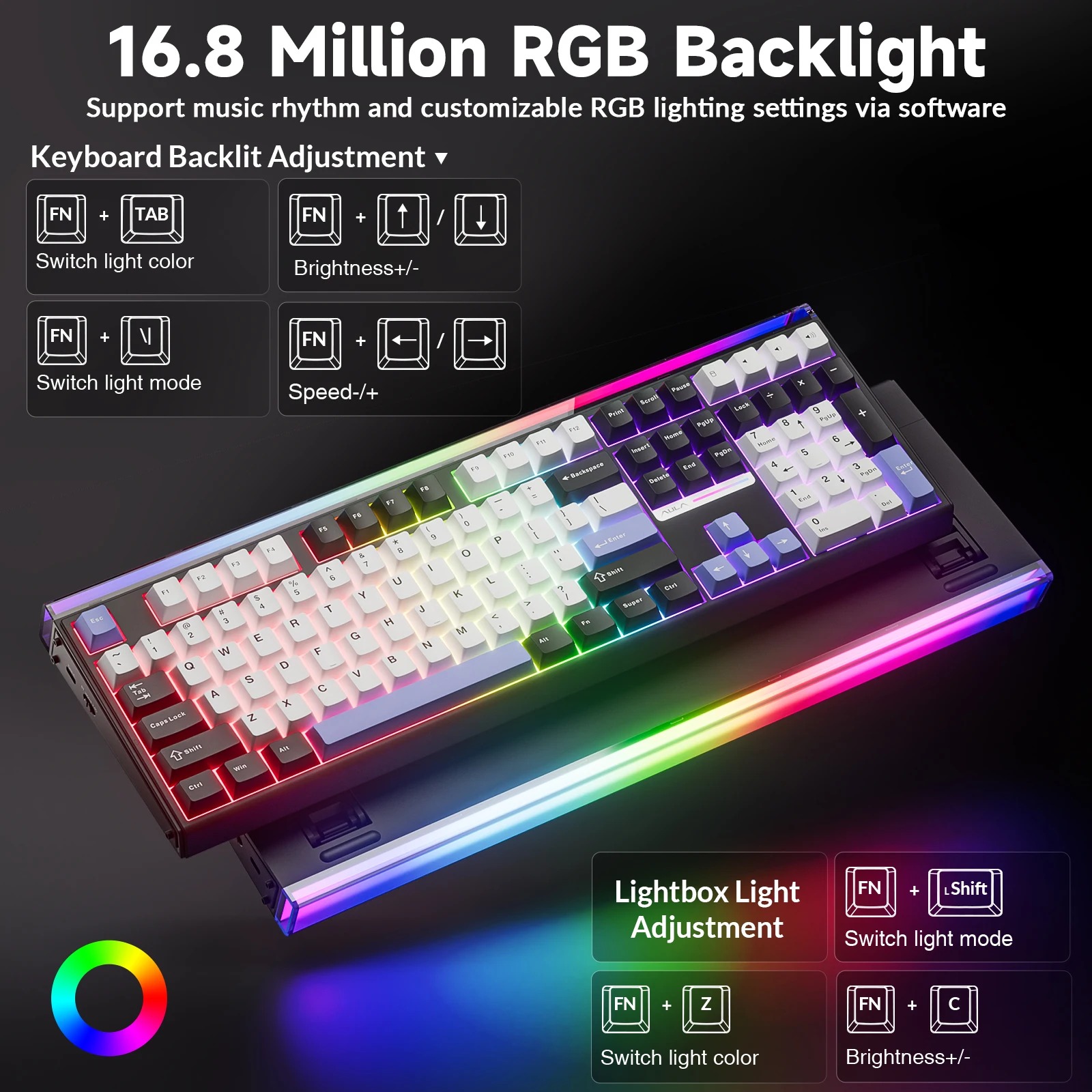 คีย์บอร์ดกลไก AULA H108 แบบสาม - Gaming Keyboard Hot Swappable บทวิจารณ์และราคา