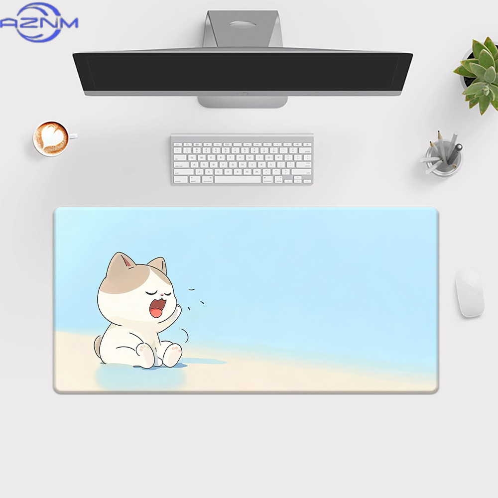 แผ่นรองโต๊ะพิมพ์ลายการ์ตูนแมว  - Gaming Keyboard Brand บทวิจารณ์และราคา