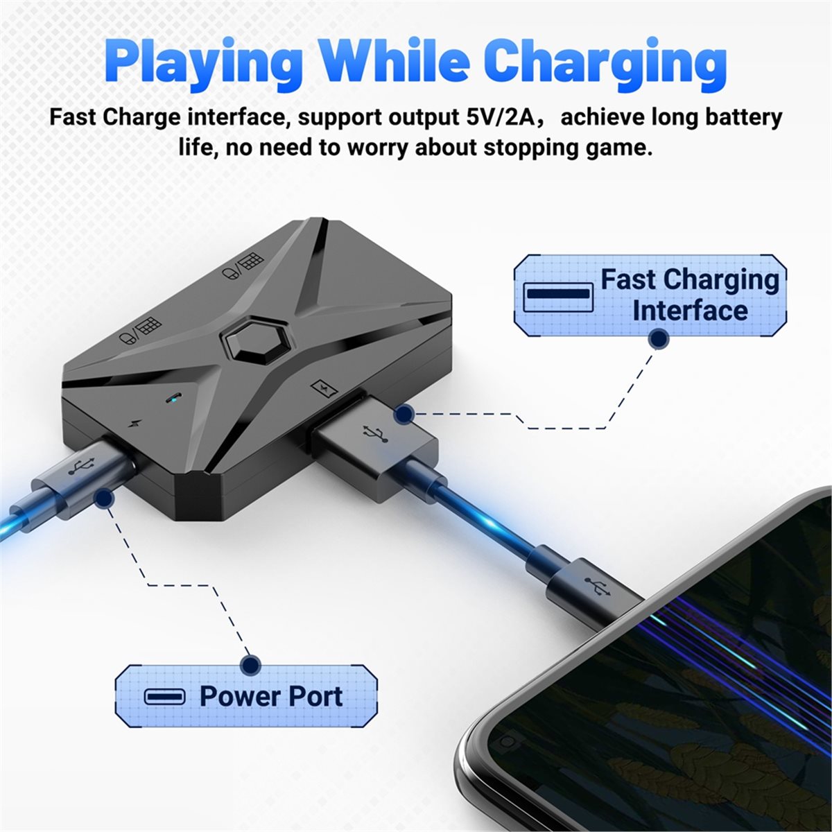 # 48Y (สีดำ) ชุดแปลงสัญญาณสำหร - Gaming Keyboard And Mouse Converter For Mobile บทวิจารณ์และราคา