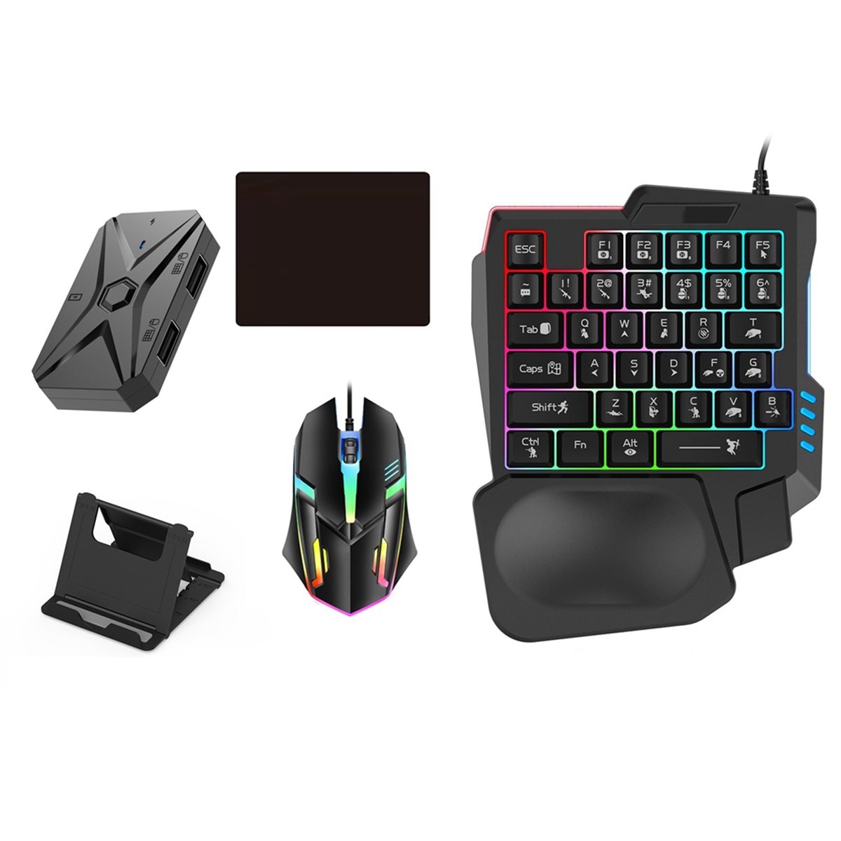 # 48Y (สีดำ) ชุดแปลงสัญญาณสำหร - Gaming Keyboard And Mouse Converter For Mobile บทวิจารณ์และราคา