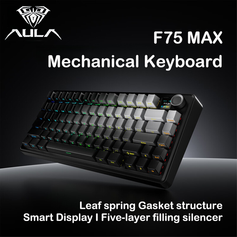 AULA F75 MAX 75% คีย์บอร์ดแบบก - Keyboard Gaming Mac บทวิจารณ์และราคา
