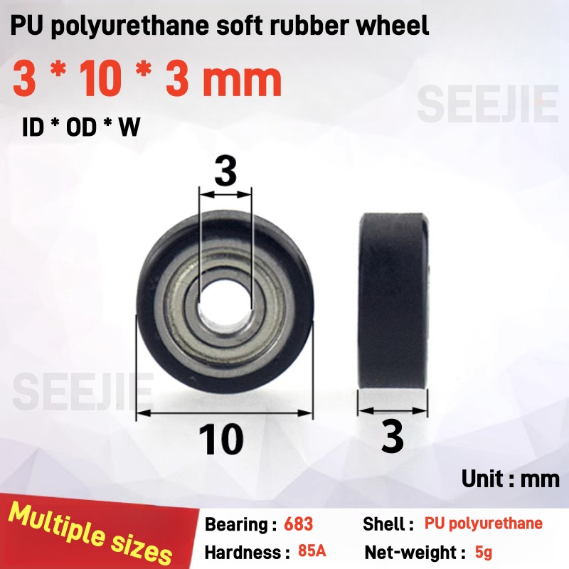 ลูกปืนขนาดเล็ก 10 ชิ้น 3x10x3  - Polyurethane Foam Sheet บทวิจารณ์และราคา
