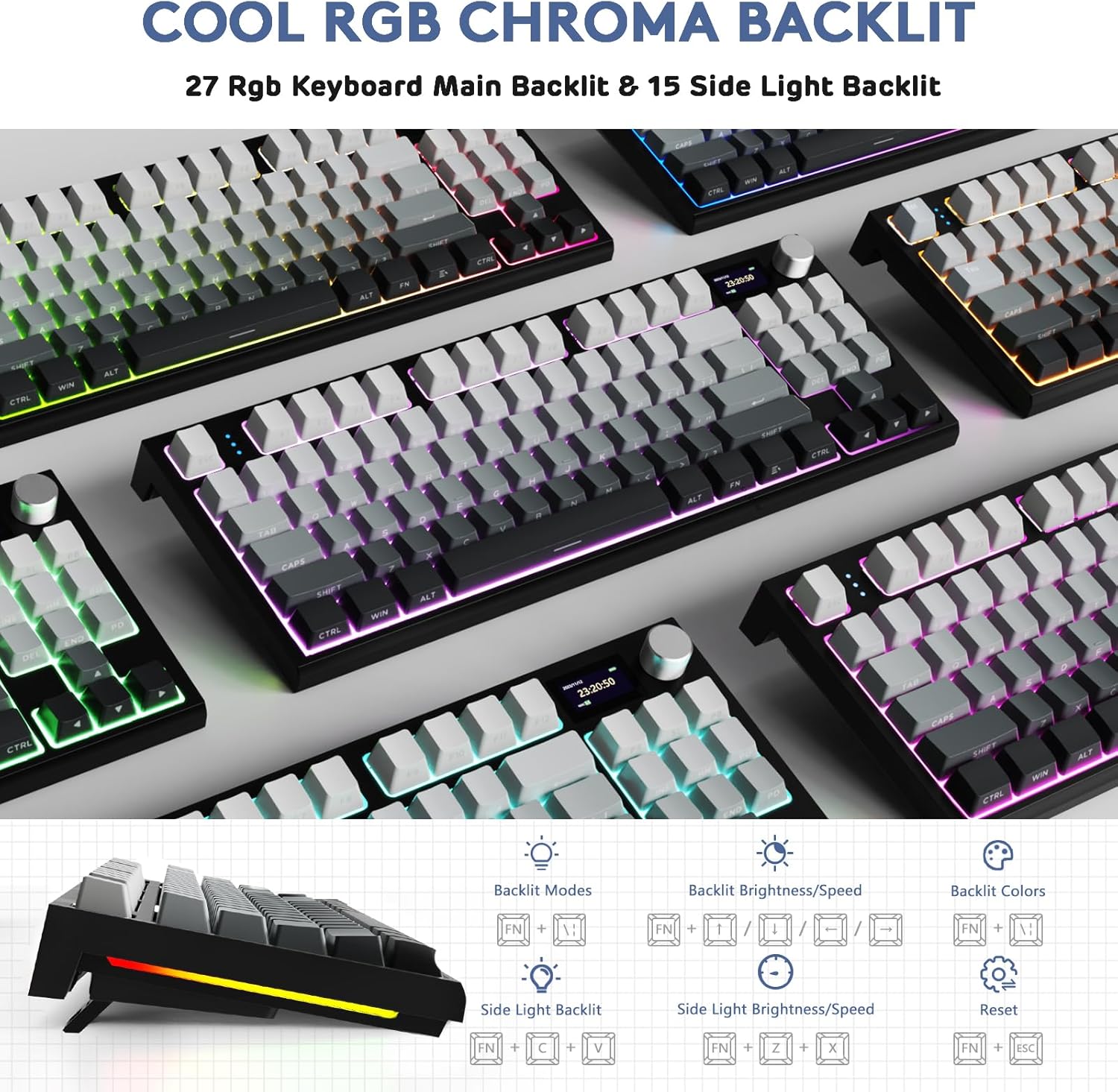 คีย์บอร์ดเกมมิ่งแบบกลไก ATTACK - Gaming Keyboard Hot Swappable บทวิจารณ์และราคา
