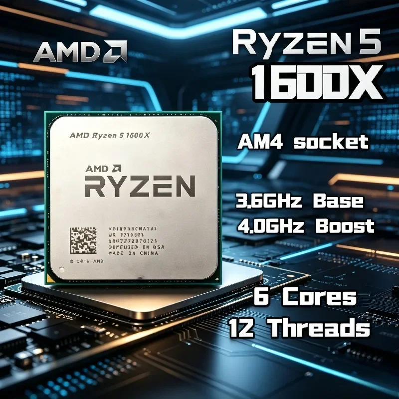 AMD Ryzen 5 1600X ของแท้และใหม - Amd Cpu Ryzen 5 บทวิจารณ์และราคา